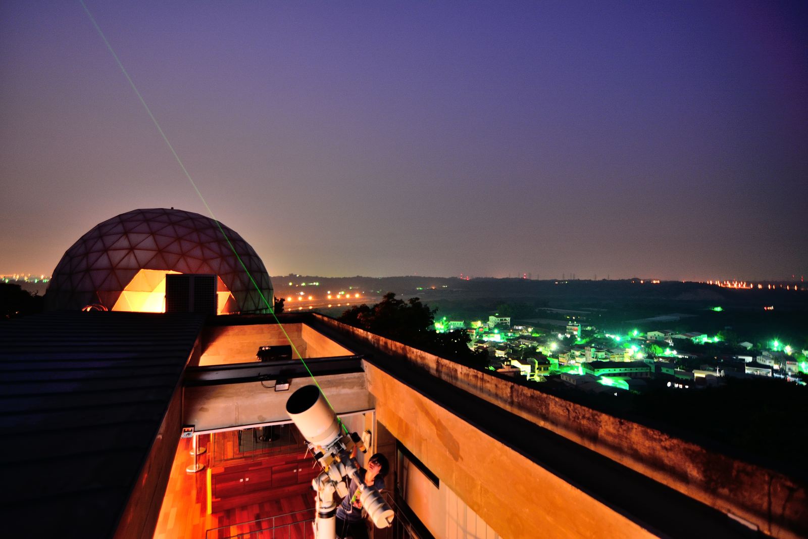 telescope in the observatory
