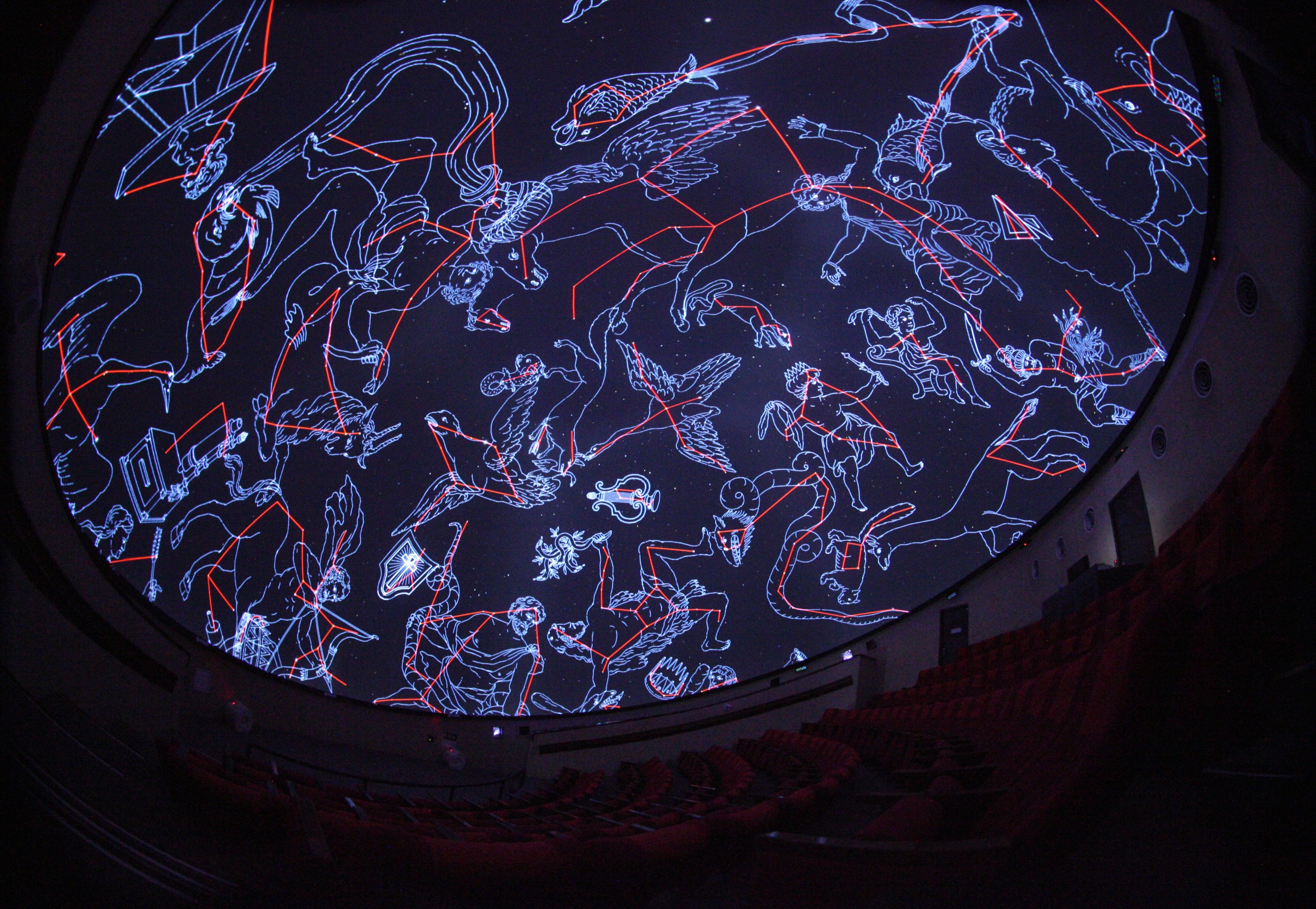 星象劇場星空模擬圖